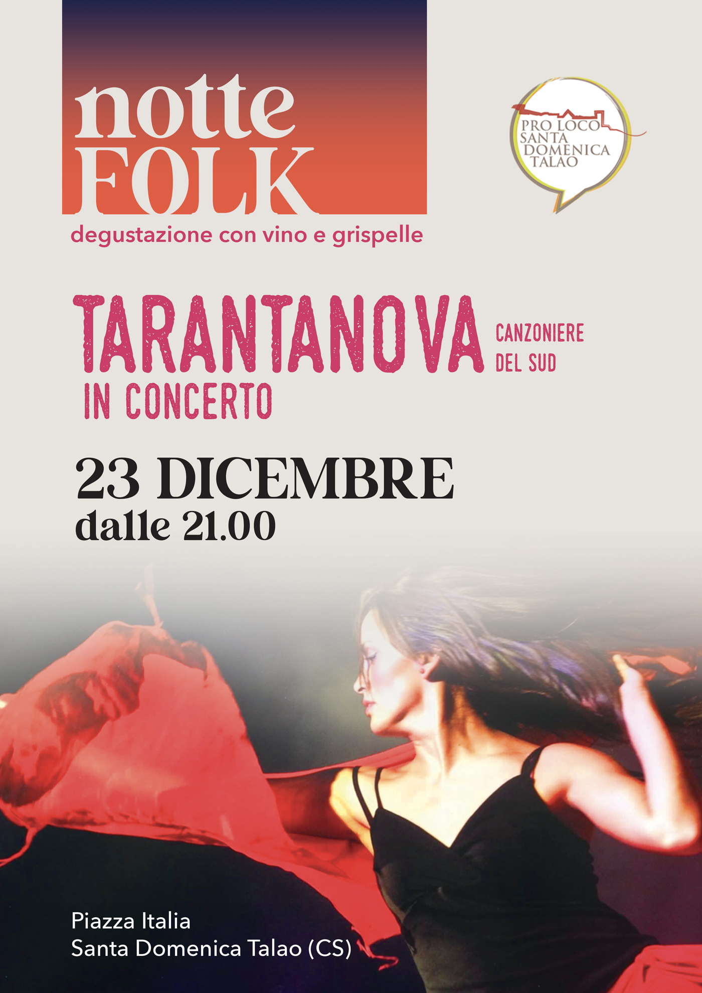 evento tarantanova 23 dicembre